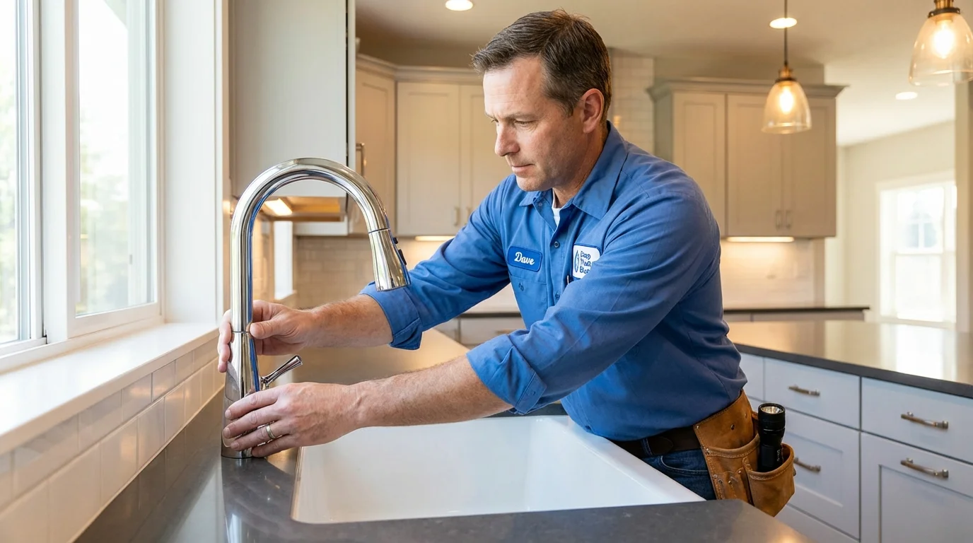 Kitchen faucet installation by Johns Plumbing LLC in Basalt